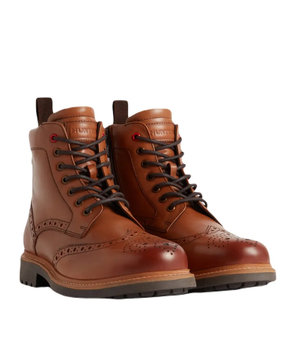 Schuhe Hunter Gummistiefel Hunter Herren Cawdor Brogue Knöchelstiefel
