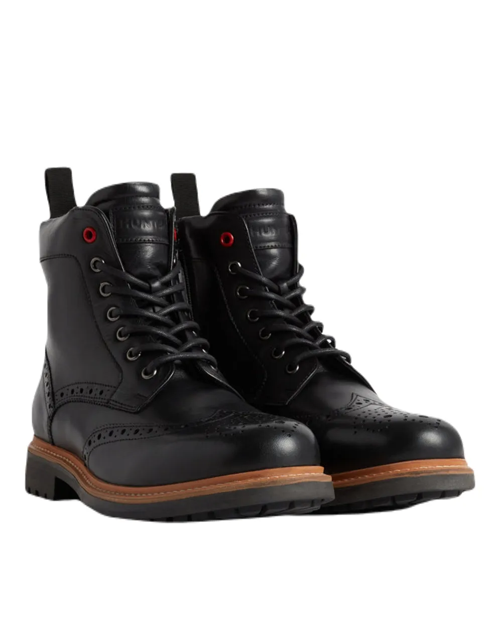 Schuhe Hunter Gummistiefel Hunter Herren Cawdor Brogue Knöchelstiefel