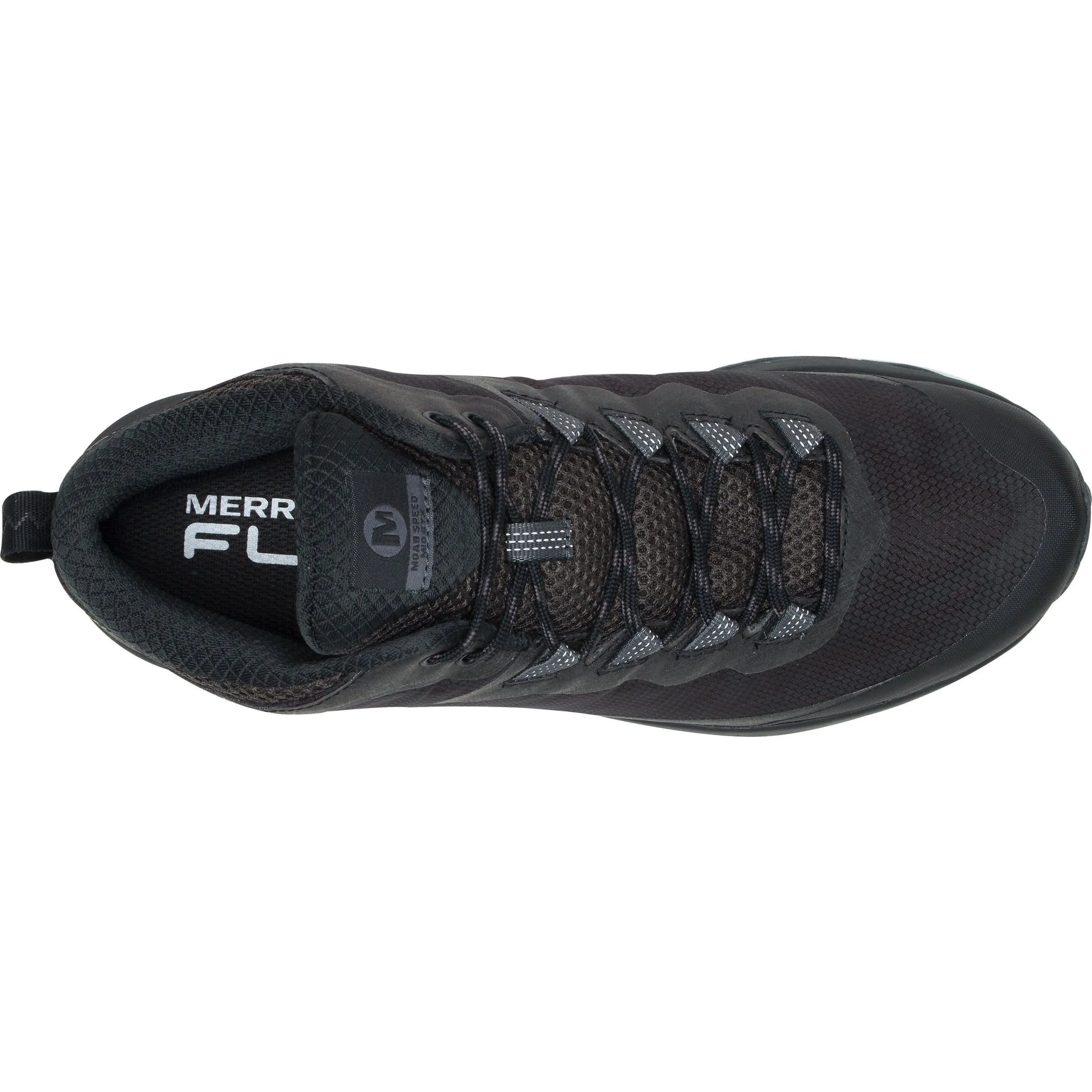 Schuhe Merrell Merrell Moab Speed Mid GORE-TEX Herren Wanderstiefel - Schwarz