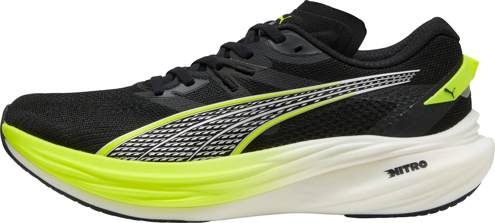 Puma Deviate Nitro 3 WIDE FIT Herren Laufschuhe - Schwarz