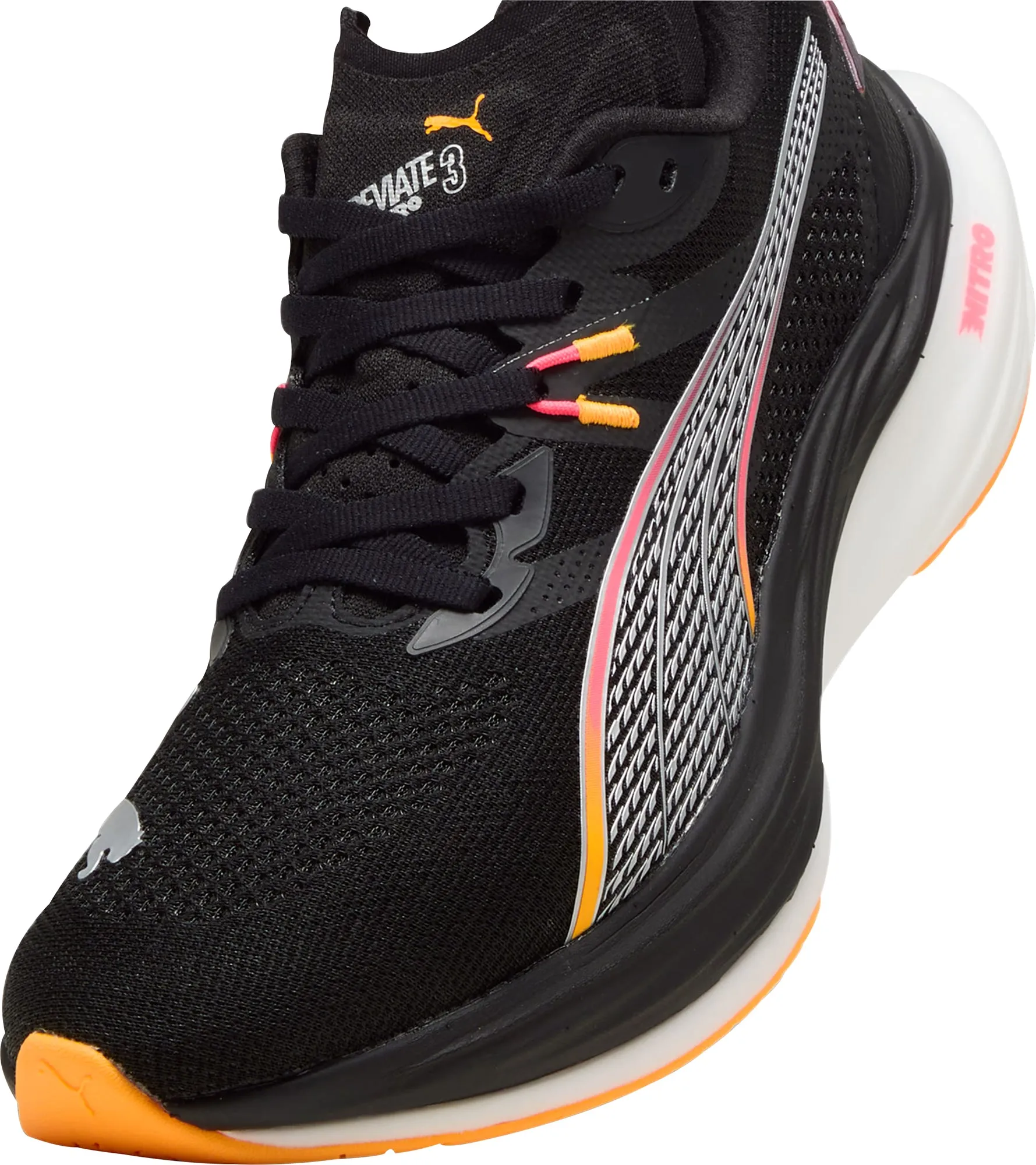 Puma Deviate Nitro 3 WIDE FIT Herren Laufschuhe - Schwarz