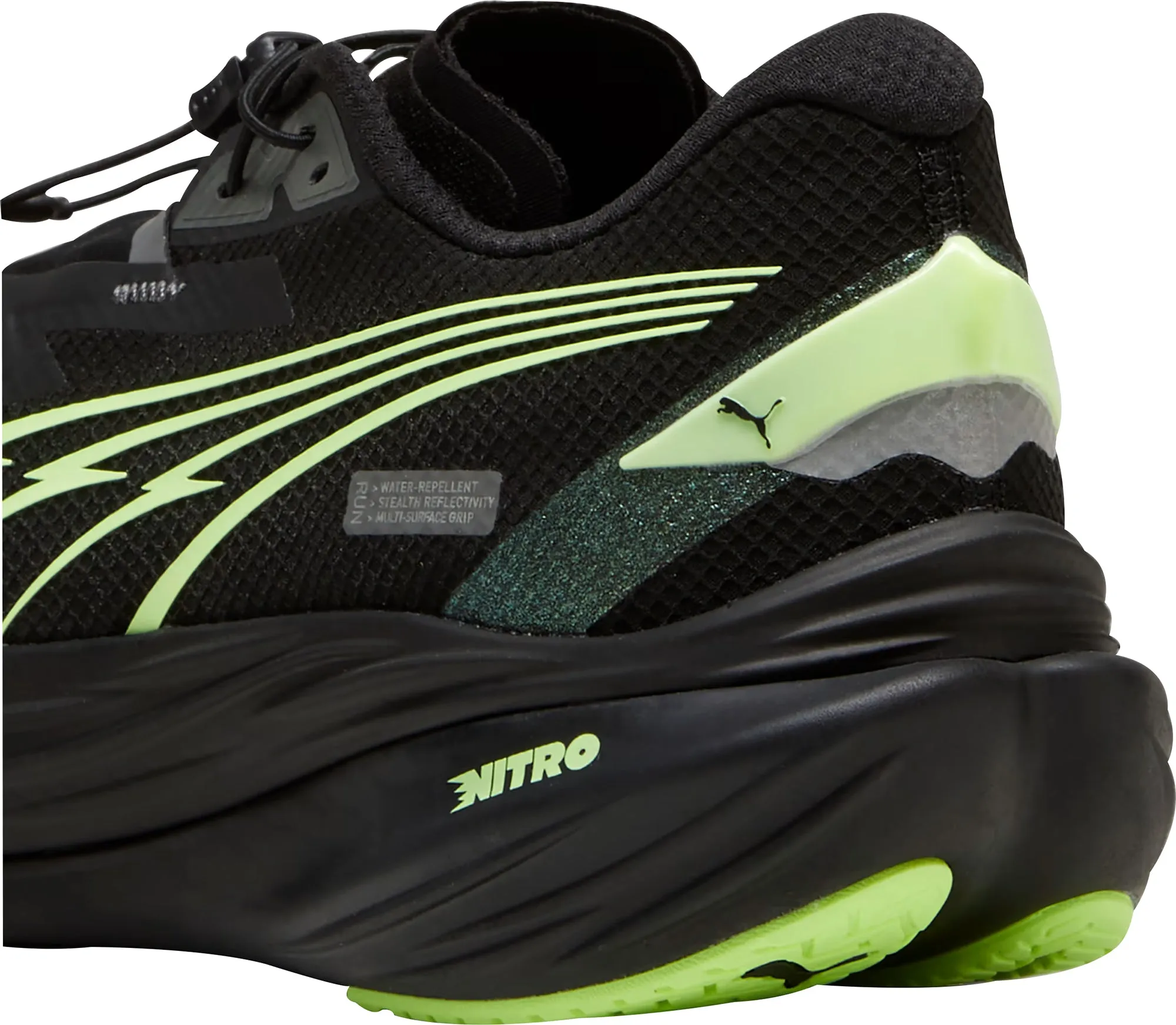 Puma Deviate Nitro 3 WTR  Herren Laufschuhe - Schwarz