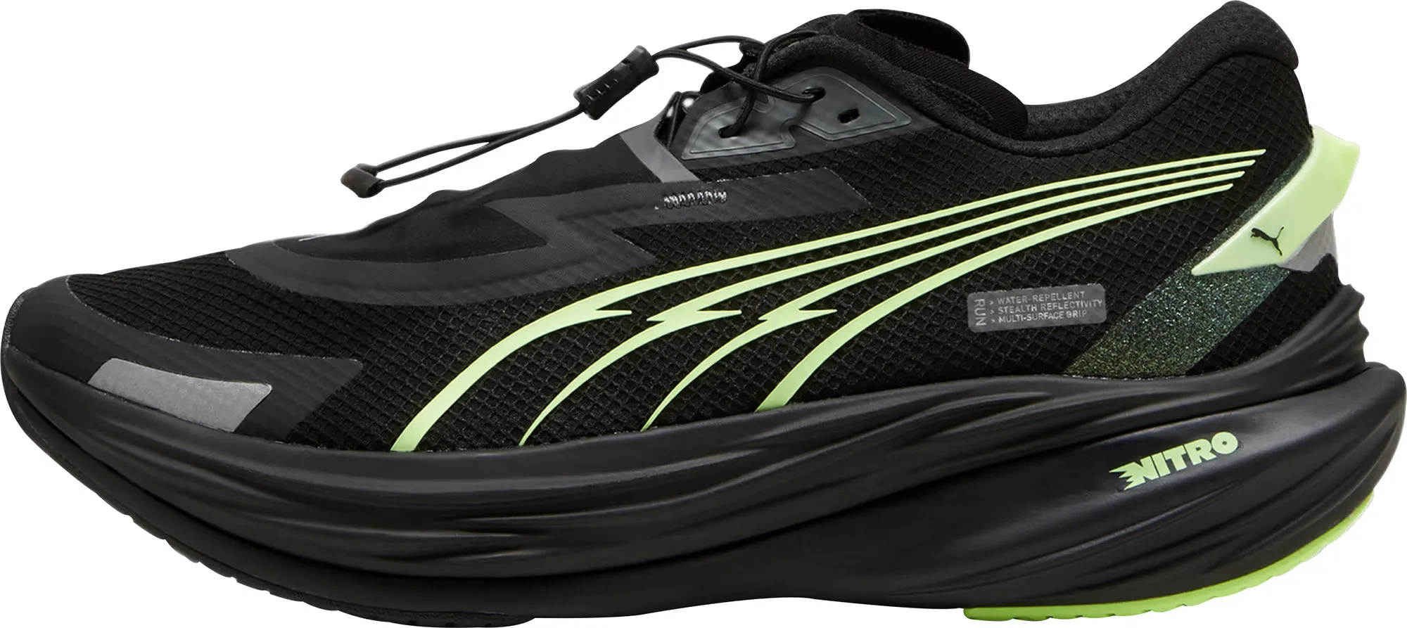 Puma Deviate Nitro 3 WTR  Herren Laufschuhe - Schwarz