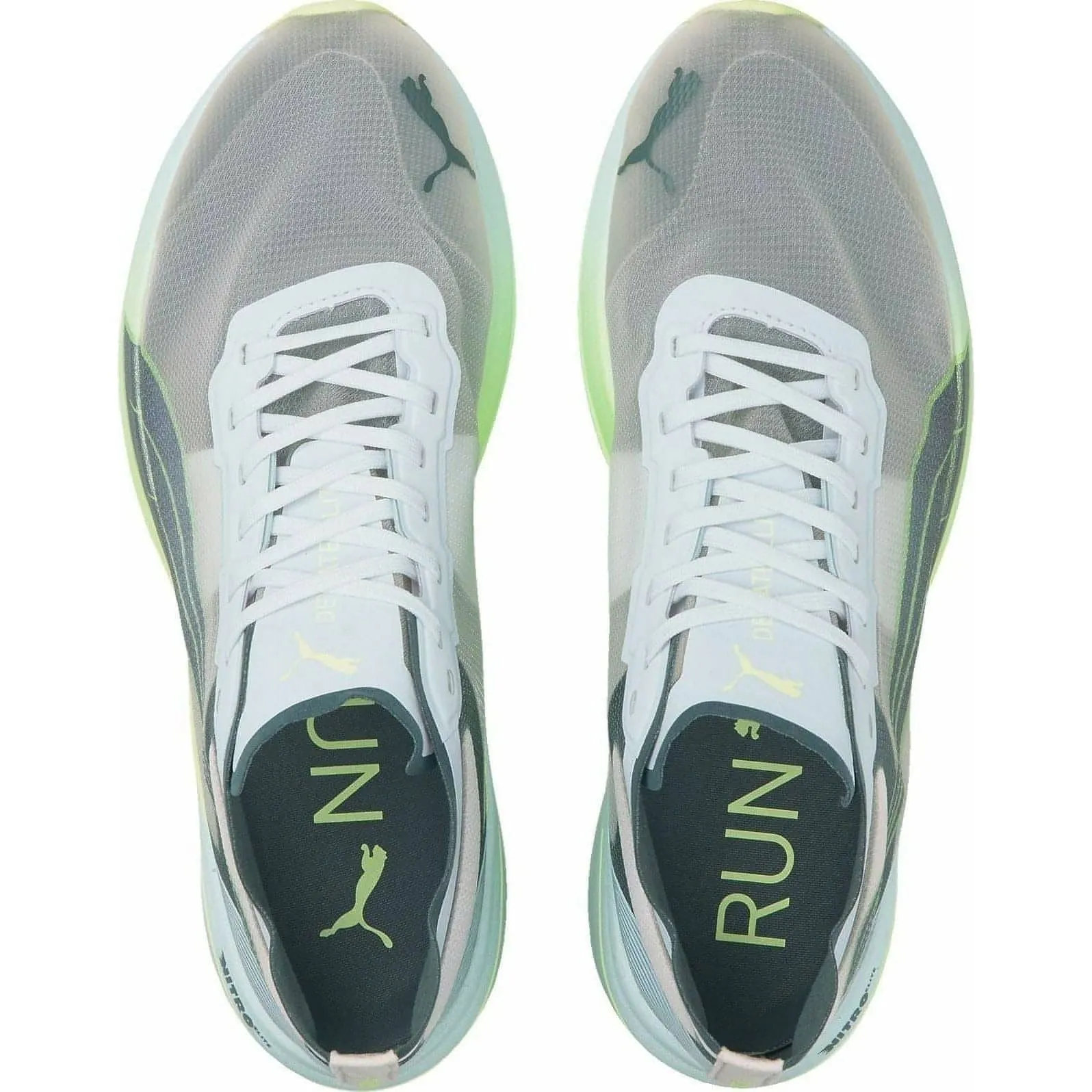 Puma Deviate Nitro Elite Racer Herren Laufschuhe - Weiß