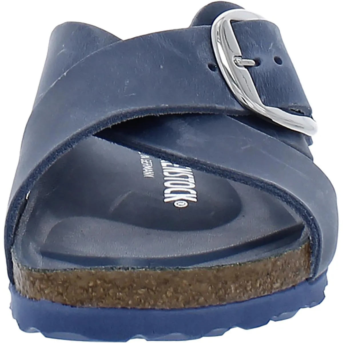 Siena Big Buckle Damen Ledersandalen mit Ölfinish und Riemchen