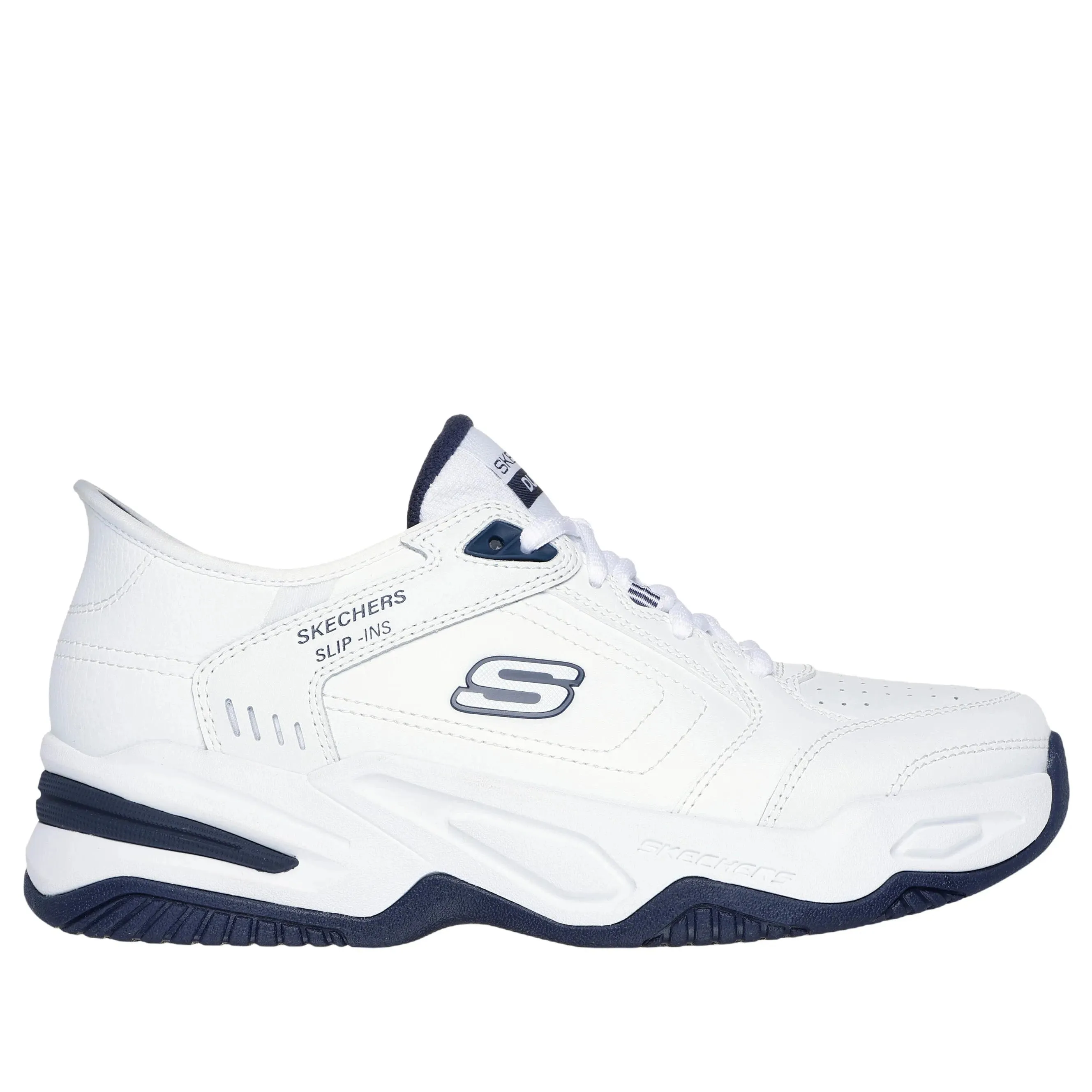 Skechers Schuhe Herren Skechers Slip-ins RF: Durham-Delvor Weiß/Blau