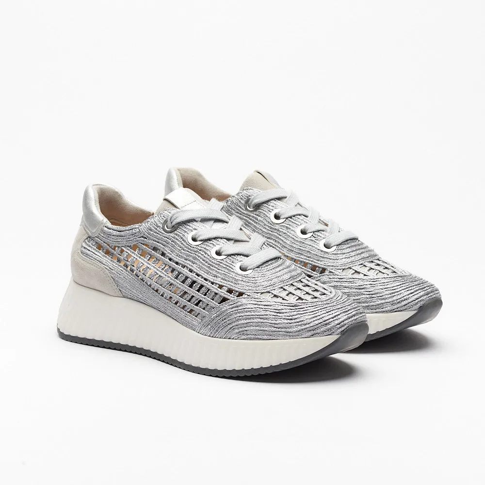 SOFTWAVES ALAINA - RAFFIA SILBER