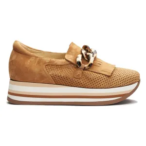 Softwaves Damen Caddie Cognac Wildleder