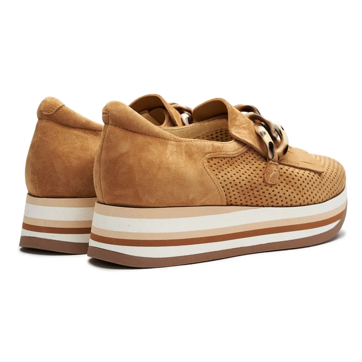 Softwaves Damen Caddie Cognac Wildleder