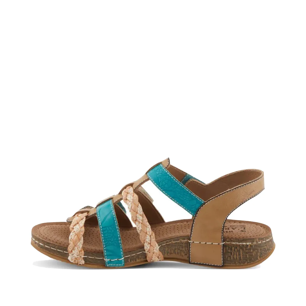 Spring Step Damen Delila Sandale in Blau Multi