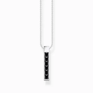 Sterling Silber Halskette mit schwarzen Steinen KE2113-643-11 Thomas Sabo Halsketten