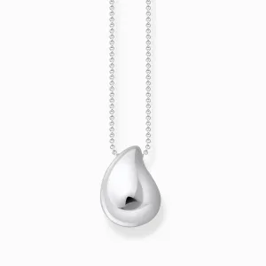 Sterling Silber Kühnheit Eleganz Organisch Tropfenförmige Halskette KE2281-001-21 Thomas Sabo Halsketten