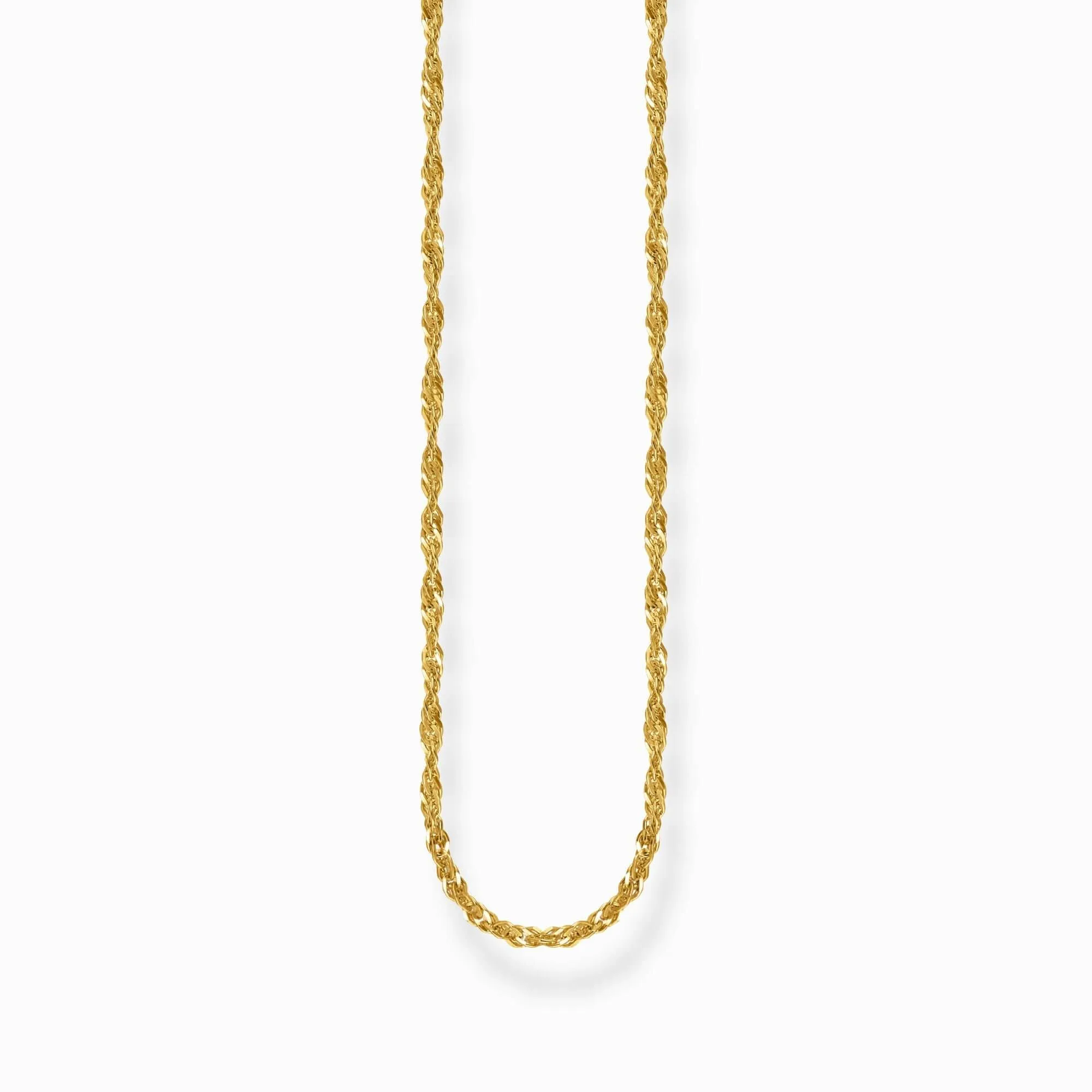 Sterling Silber vergoldete singapurische Halskette KE2284-413-39 Thomas Sabo Halsketten