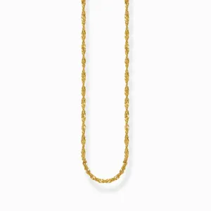 Sterling Silber vergoldete singapurische Halskette KE2284-413-39 Thomas Sabo Halsketten