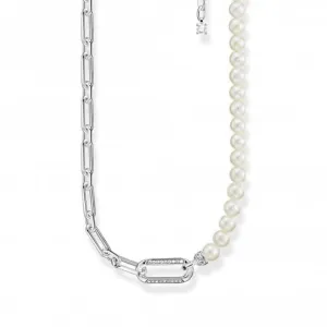 Sterling Silber Perlen und Glieder Kette KE2109-167-14-L45V Thomas Sabo Ketten