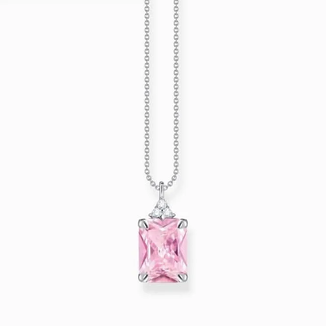 Sterling Silber Pink Stein Halskette KE2089-051-9 Thomas Sabo Halsketten
