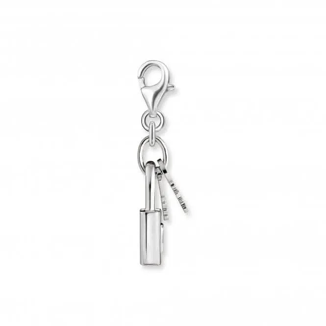 Sterling Silber Weißes Vorhängeschloss-Anhänger 1875-051-14 Thomas Sabo Sammelbare Charms