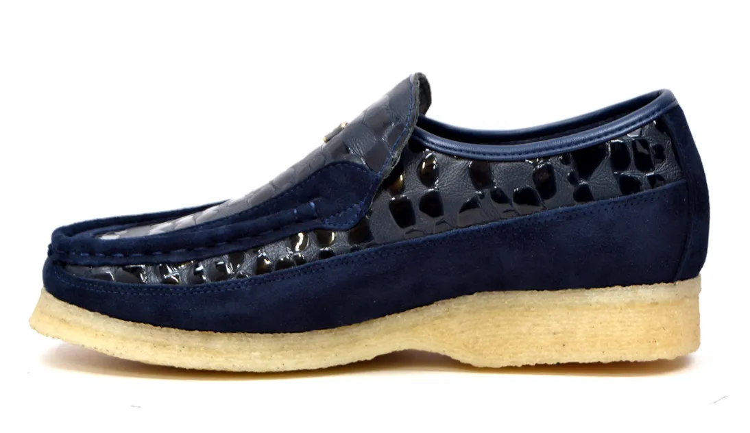 Stone by British Collection - Lederschuh & Wildlederschuh mit Bleich-Crepe-Sohle