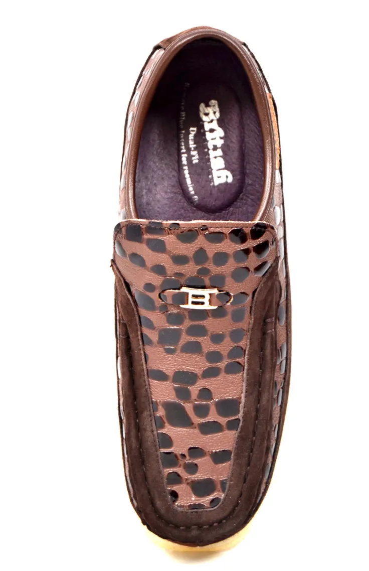 Stone by British Collection - Lederschuh & Wildlederschuh mit Bleich-Crepe-Sohle