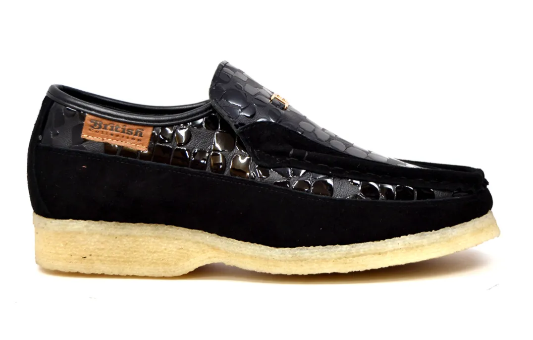 Stone by British Collection - Lederschuh & Wildlederschuh mit Bleich-Crepe-Sohle