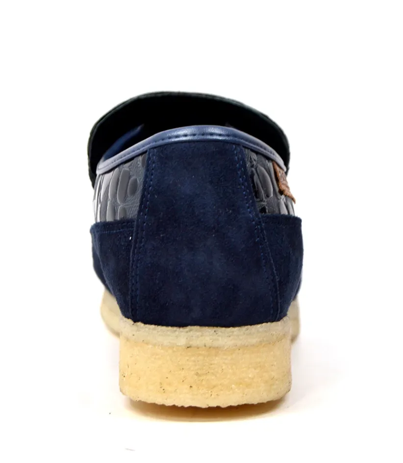 Stone by British Collection - Lederschuh & Wildlederschuh mit Bleich-Crepe-Sohle