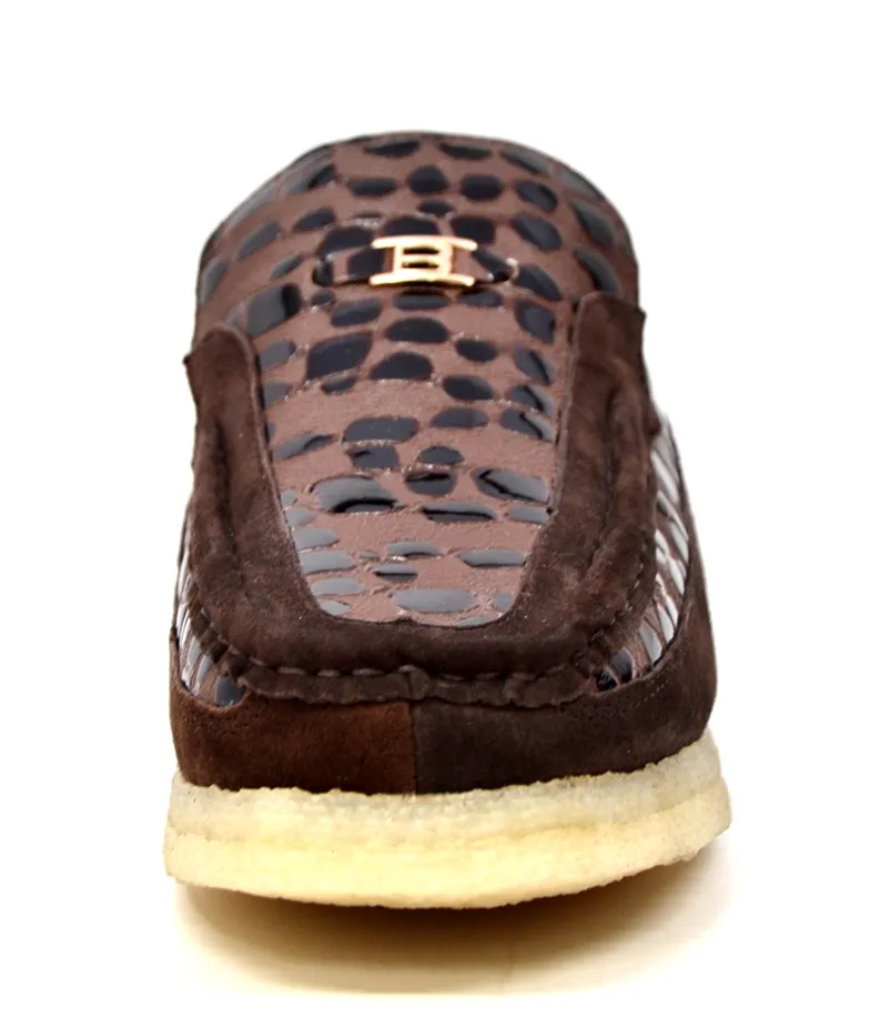 Stone by British Collection - Lederschuh & Wildlederschuh mit Bleich-Crepe-Sohle