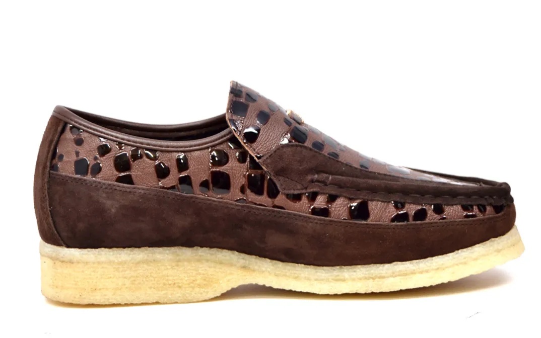 Stone by British Collection - Lederschuh & Wildlederschuh mit Bleich-Crepe-Sohle