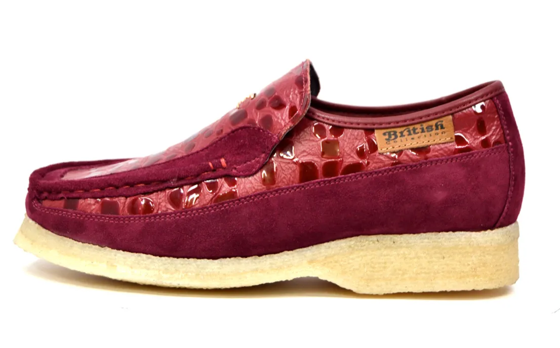Stone by British Collection - Lederschuh & Wildlederschuh mit Bleich-Crepe-Sohle