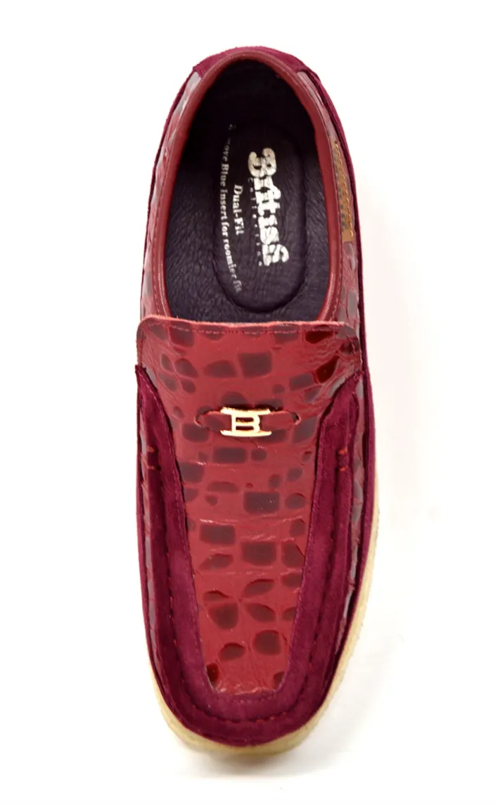 Stone by British Collection - Lederschuh & Wildlederschuh mit Bleich-Crepe-Sohle