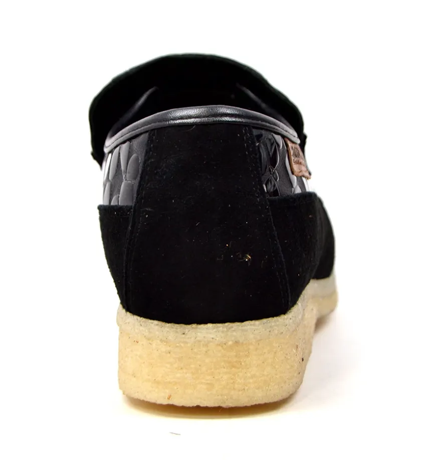Stone by British Collection - Lederschuh & Wildlederschuh mit Bleich-Crepe-Sohle