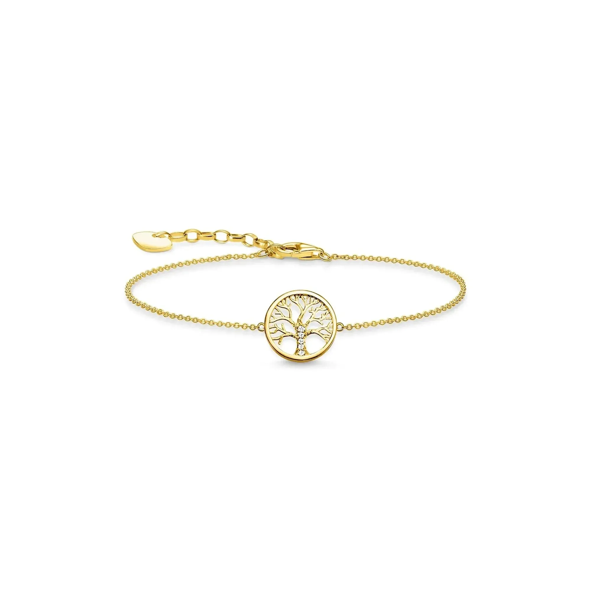 Thomas Sabo Schmuck Thomas Sabo Glam and Soul Baum der Liebe Armband mit Gelbgoldbeschichtung