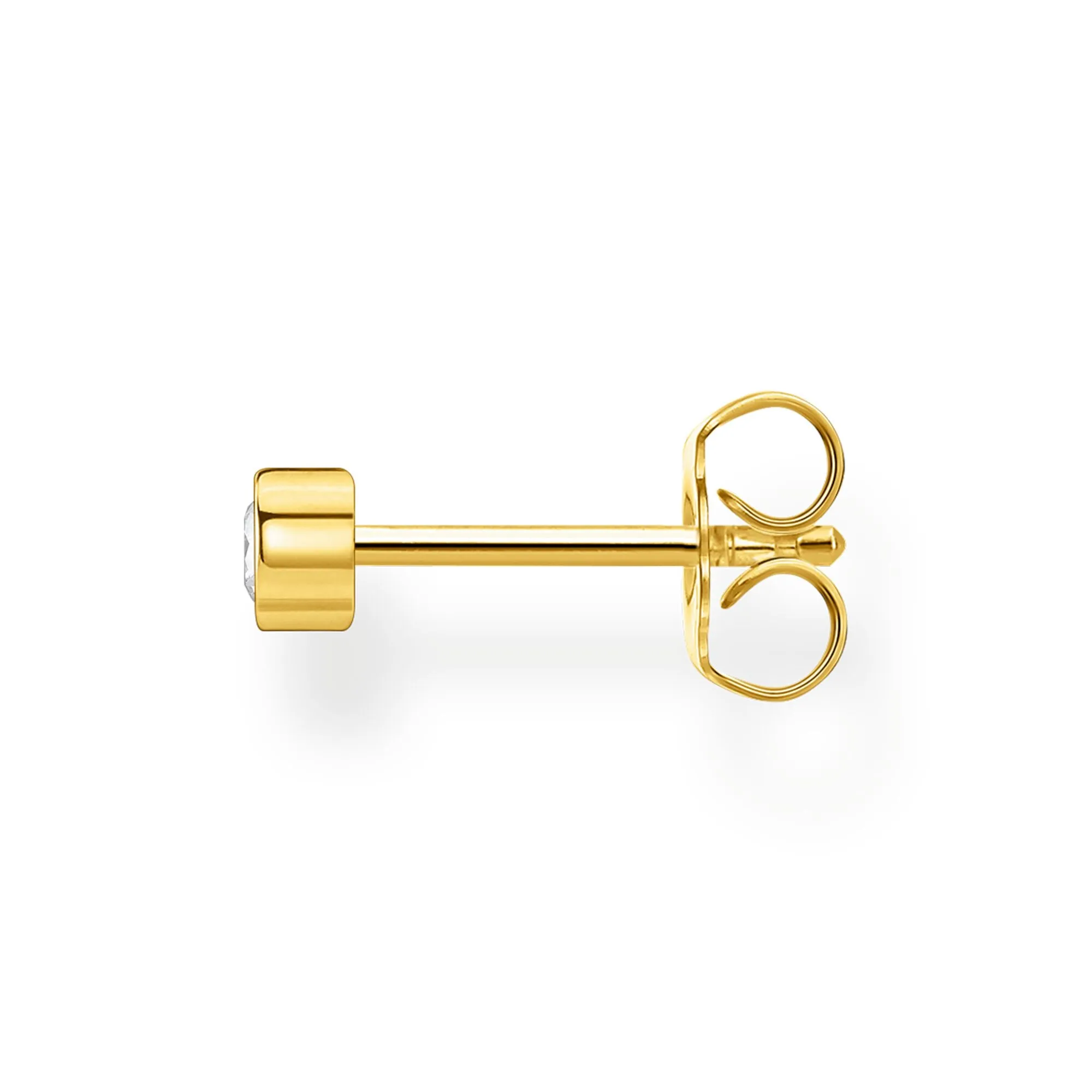 Thomas Sabo Damen Ohrringe Ohrstecker mit weißem Stein (Einzelstück)
