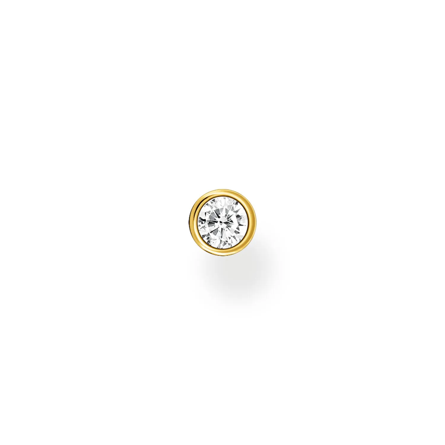 Thomas Sabo Damen Ohrringe Ohrstecker mit weißem Stein (Einzelstück)