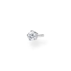 Thomas Sabo Damen Ohrringe Ohrstecker mit weißem Stein (Einzelstück)