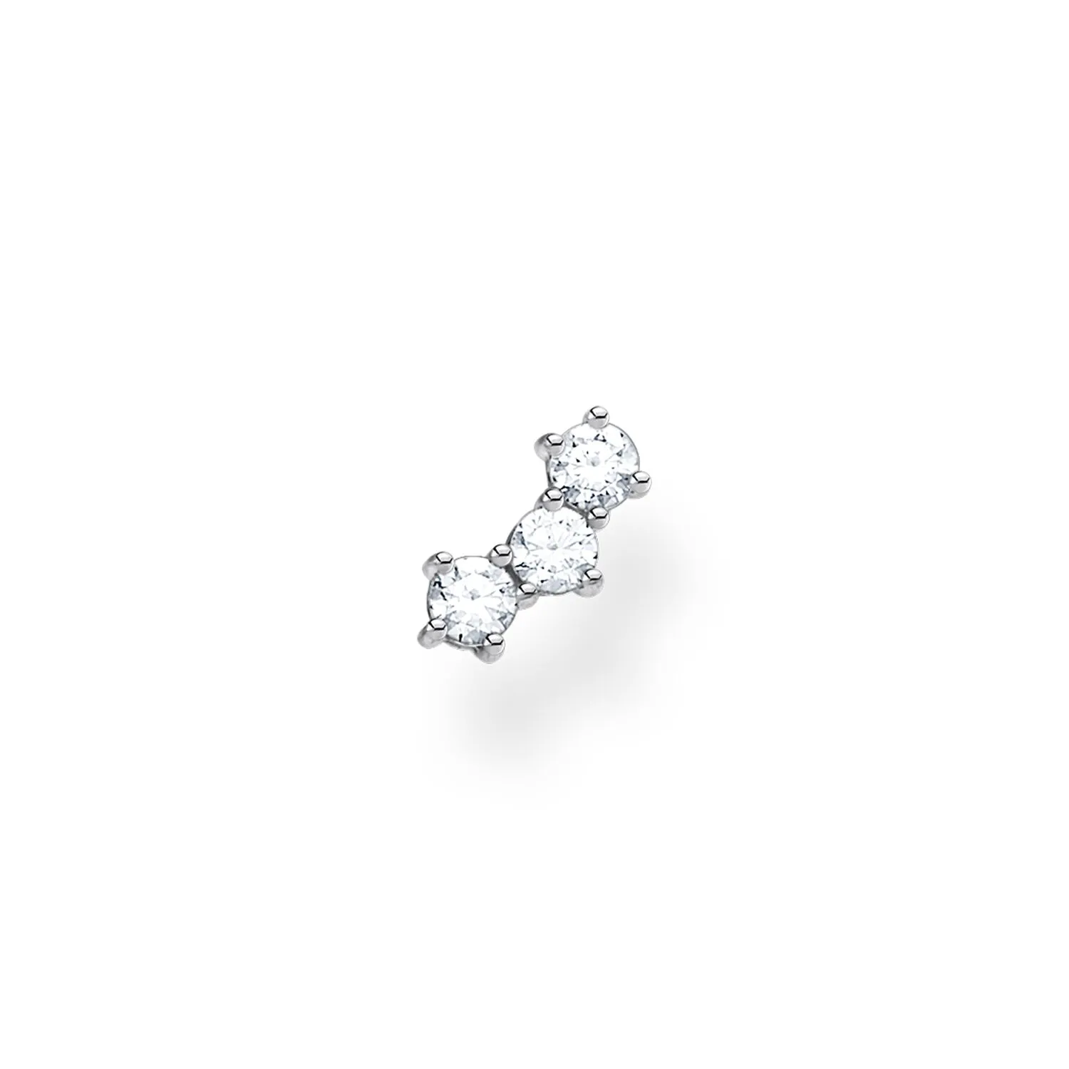 Thomas Sabo Damen Ohrringe Ohrstecker mit weißen Steinen (Einzelstück)