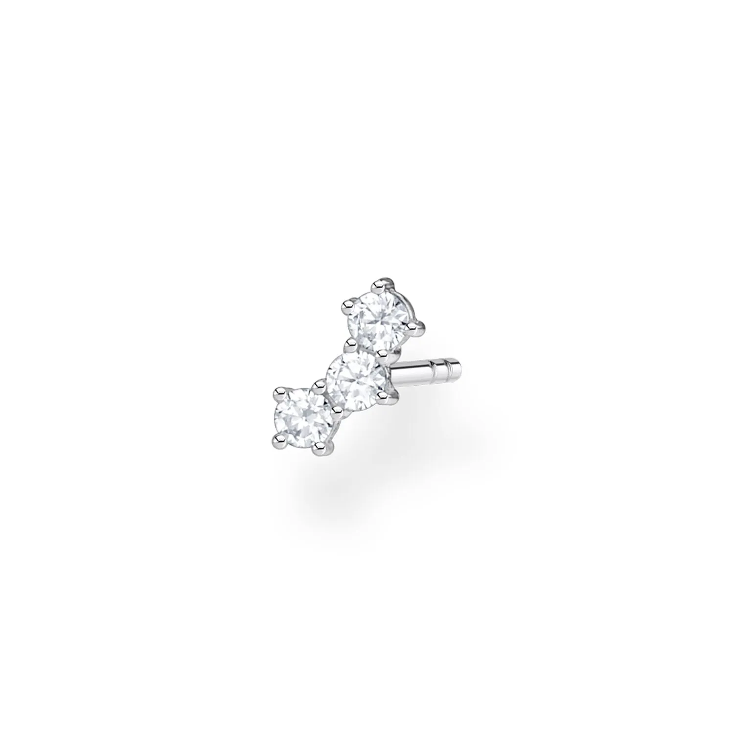 Thomas Sabo Damen Ohrringe Ohrstecker mit weißen Steinen (Einzelstück)