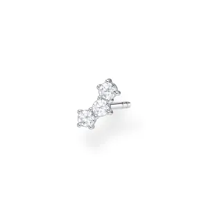 Thomas Sabo Damen Ohrringe Ohrstecker mit weißen Steinen (Einzelstück)