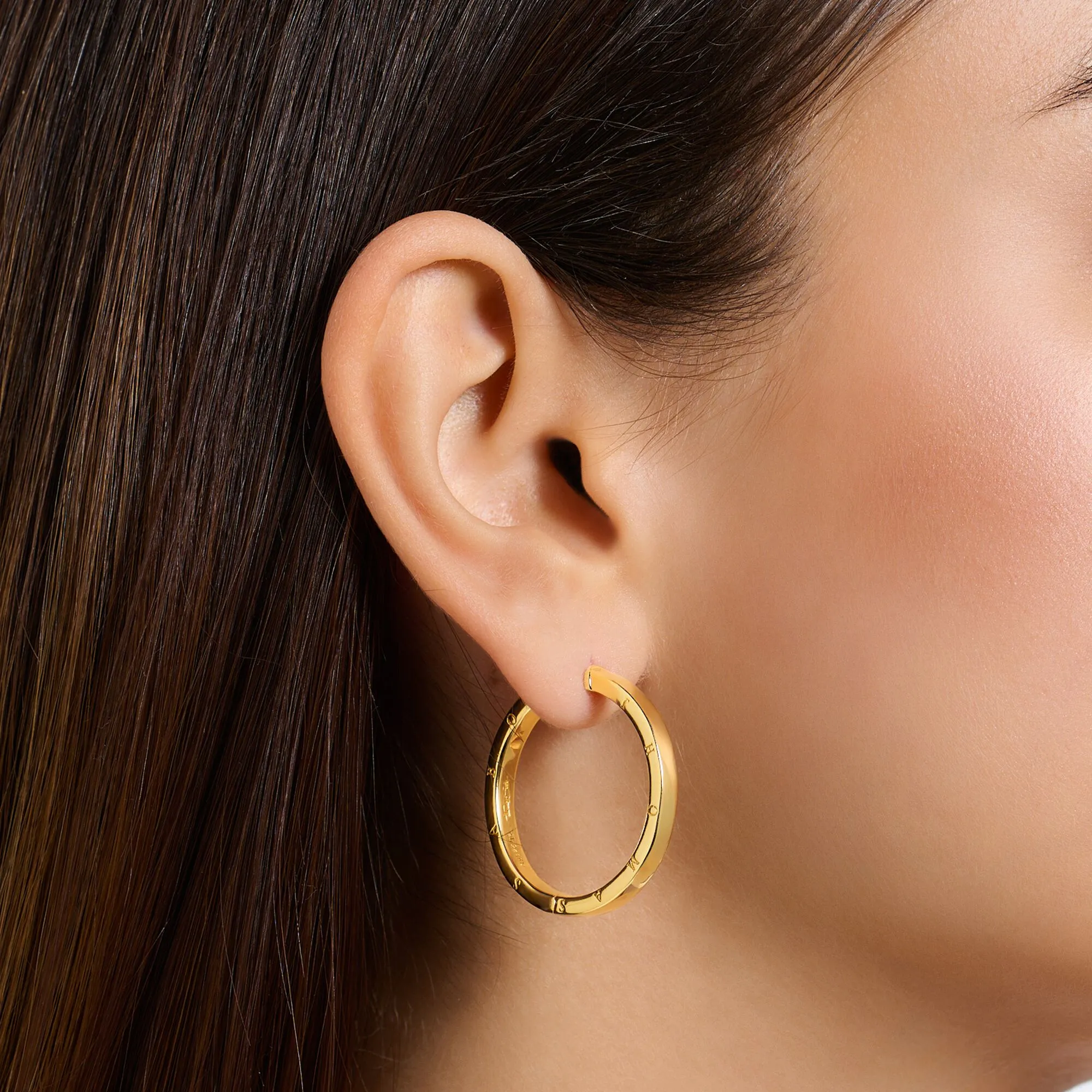Thomas Sabo Damen Ohrringe Creolen groß gold