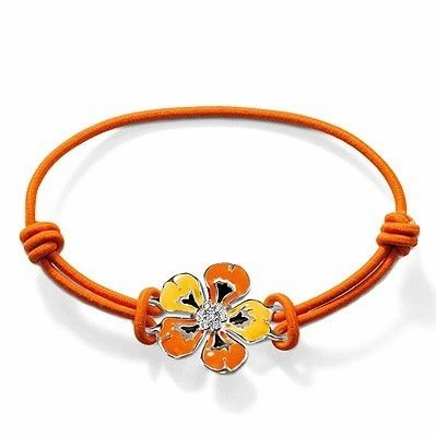 Thomas Sabo Enamel Tropical Island Flower Elastic Bracelet A1013–138–8