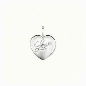 Thomas Sabo Silver Small Sweet Diamond Love Heart Pendant PE0016-153-14