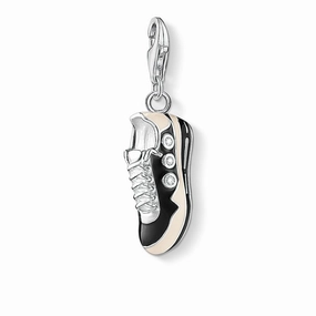 Thomas Sabo Silver Sneaker Black & White Enamel Charm 1244