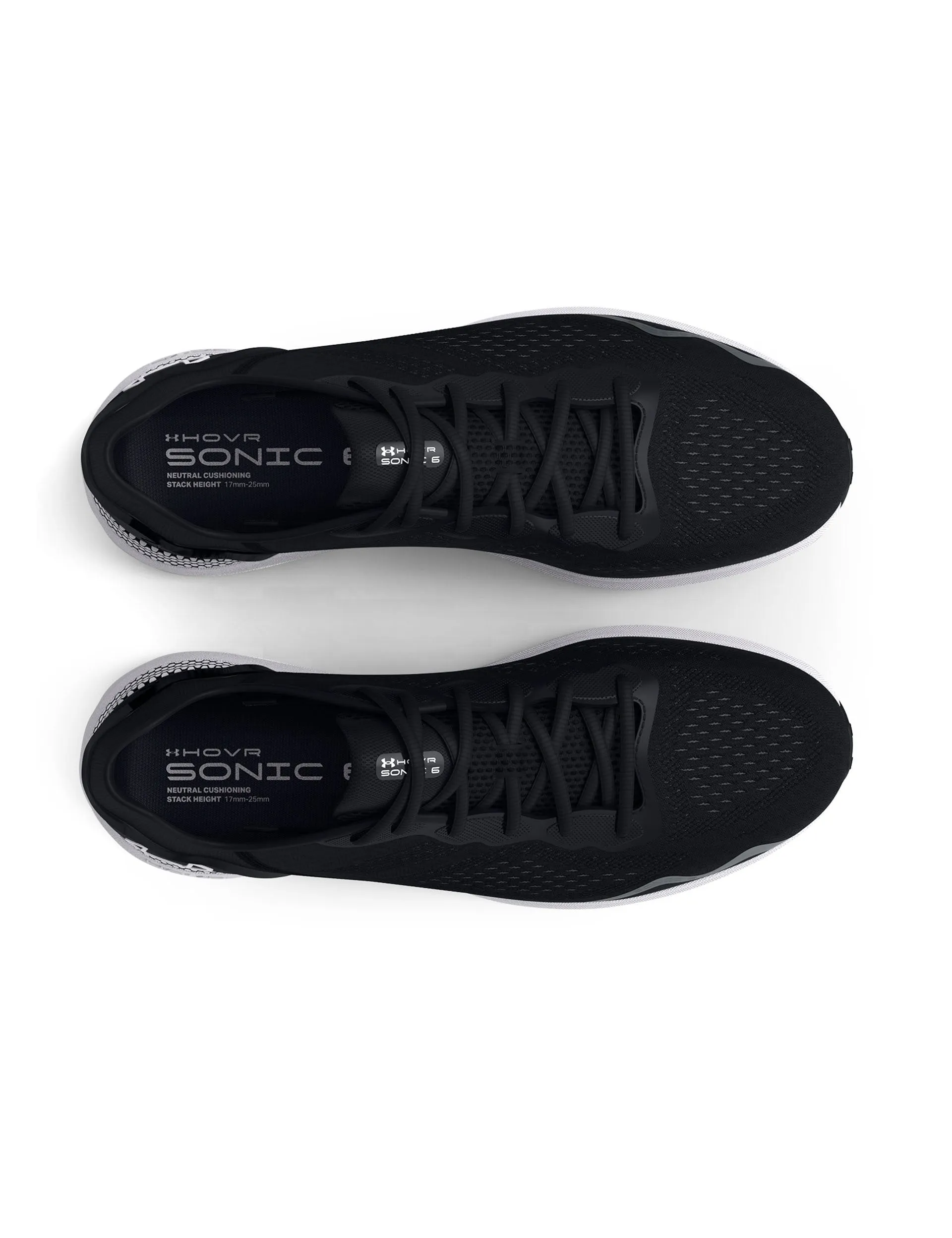 UA HOVR Sonic 6 Laufschuhe - Schwarz/Weiß