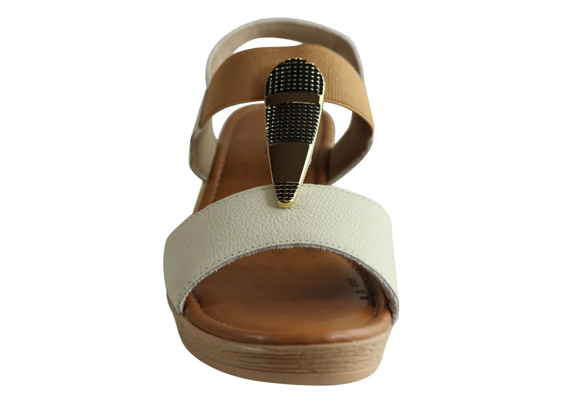 Usaflex Analise Damen Komfort Keil-Sandalen mit Polsterung Hergestellt in Brasilien Usaflex Schuhe