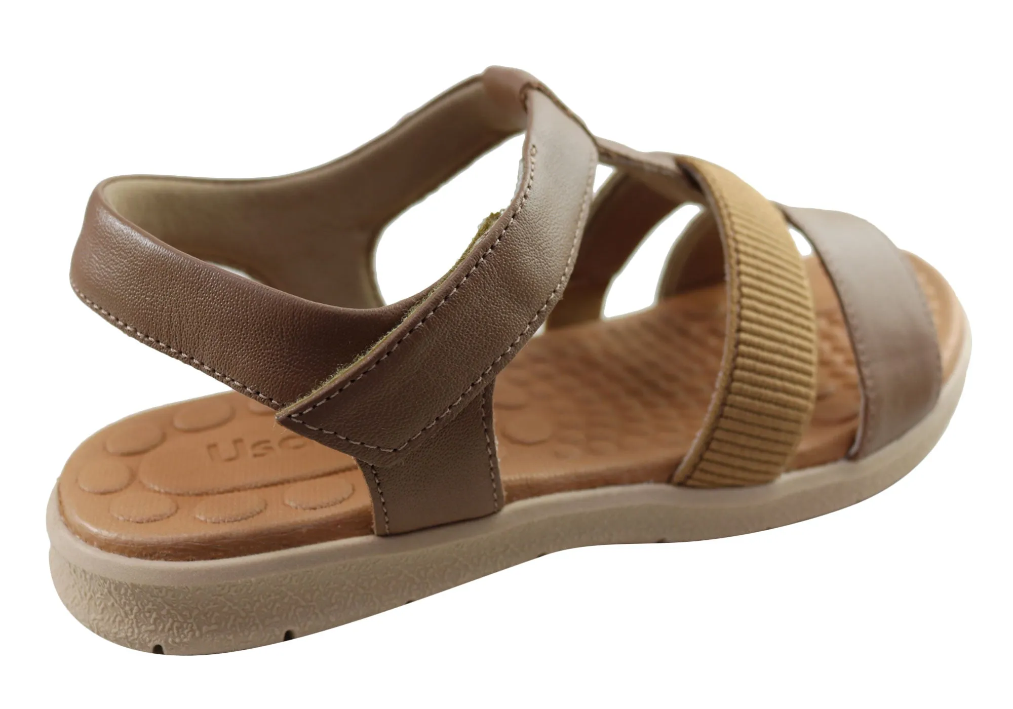 Usaflex Arwen Damen Bequeme Ledersandalen Hergestellt In Brasilien Usaflex Schuhe