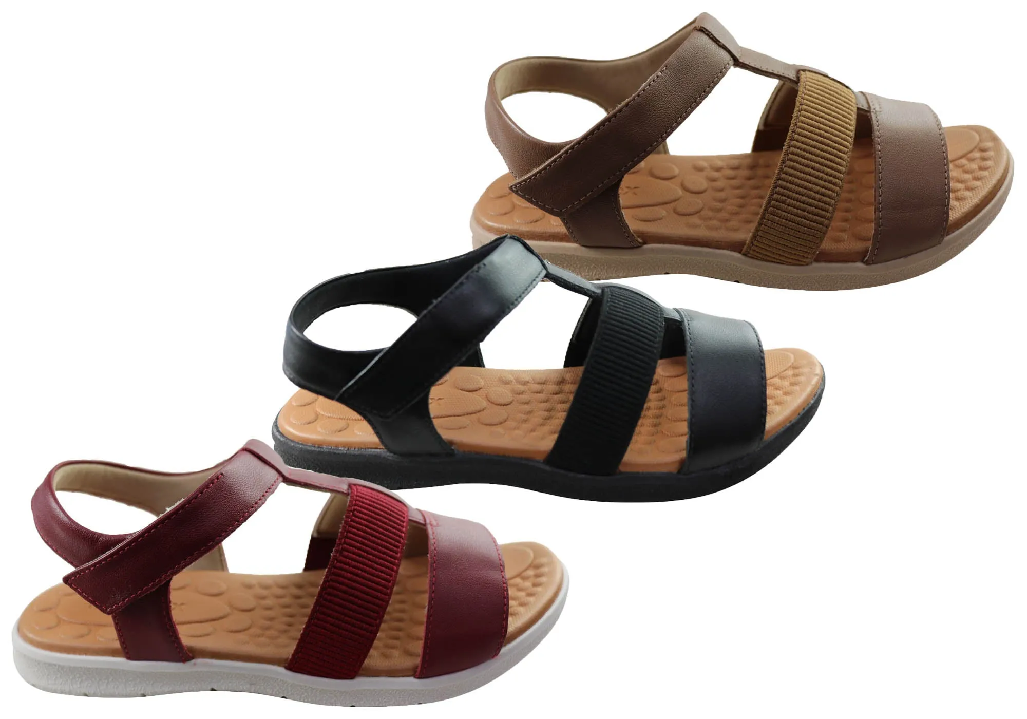 Usaflex Arwen Damen Bequeme Ledersandalen Hergestellt In Brasilien Usaflex Schuhe