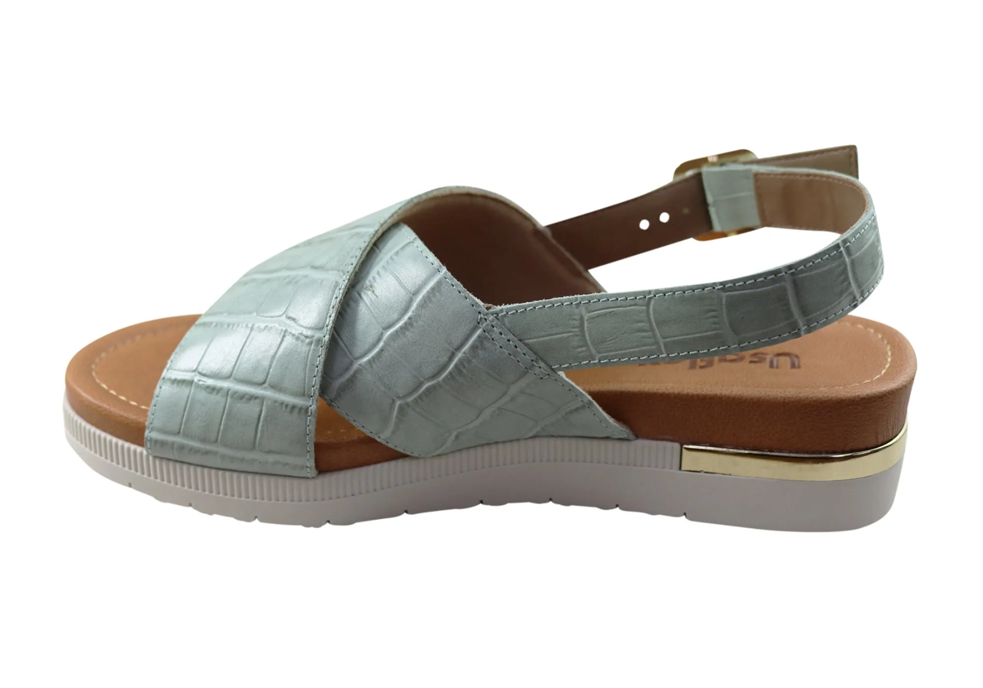 Usaflex Breeza Damen Bequeme Ledersandalen Hergestellt In Brasilien Usaflex Schuhe