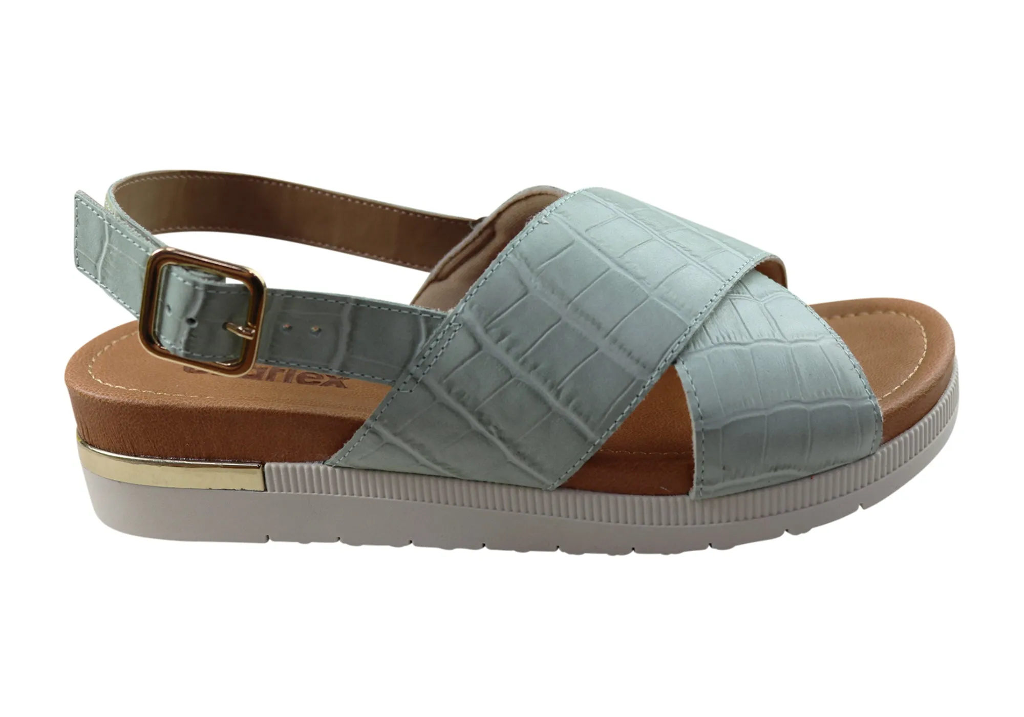 Usaflex Breeza Damen Bequeme Ledersandalen Hergestellt In Brasilien Usaflex Schuhe