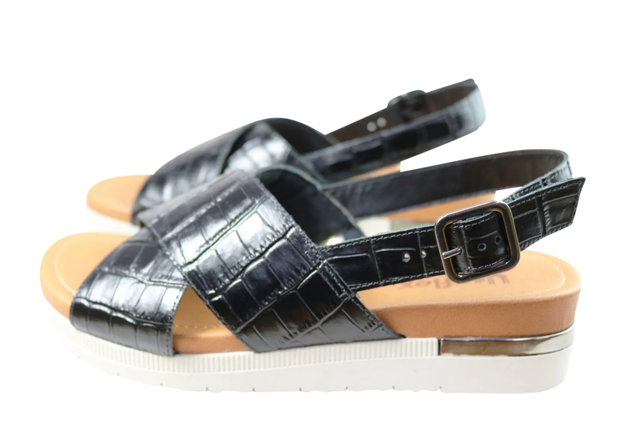 Usaflex Breeza Damen Bequeme Ledersandalen Hergestellt In Brasilien Usaflex Schuhe