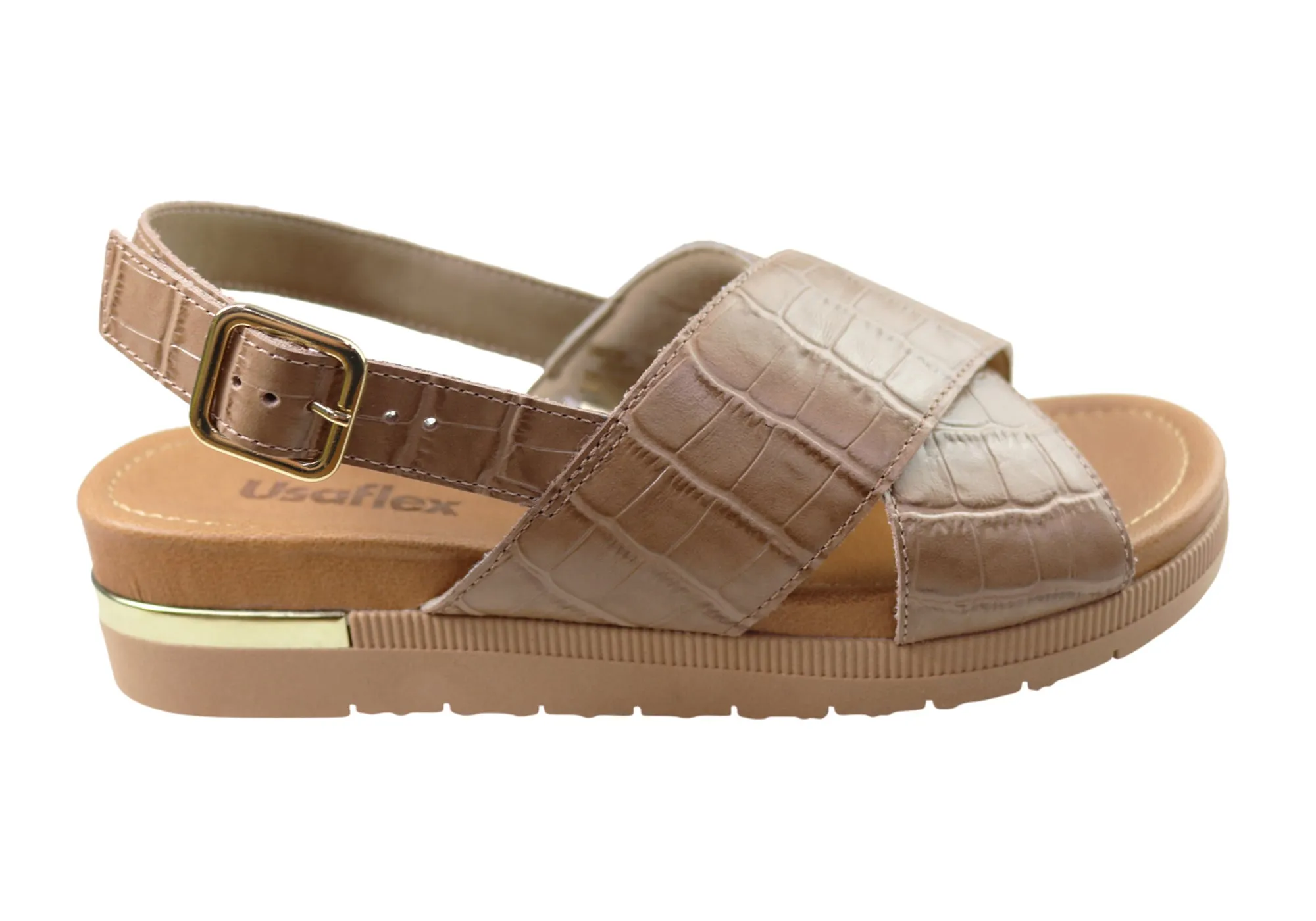 Usaflex Breeza Damen Bequeme Ledersandalen Hergestellt In Brasilien Usaflex Schuhe
