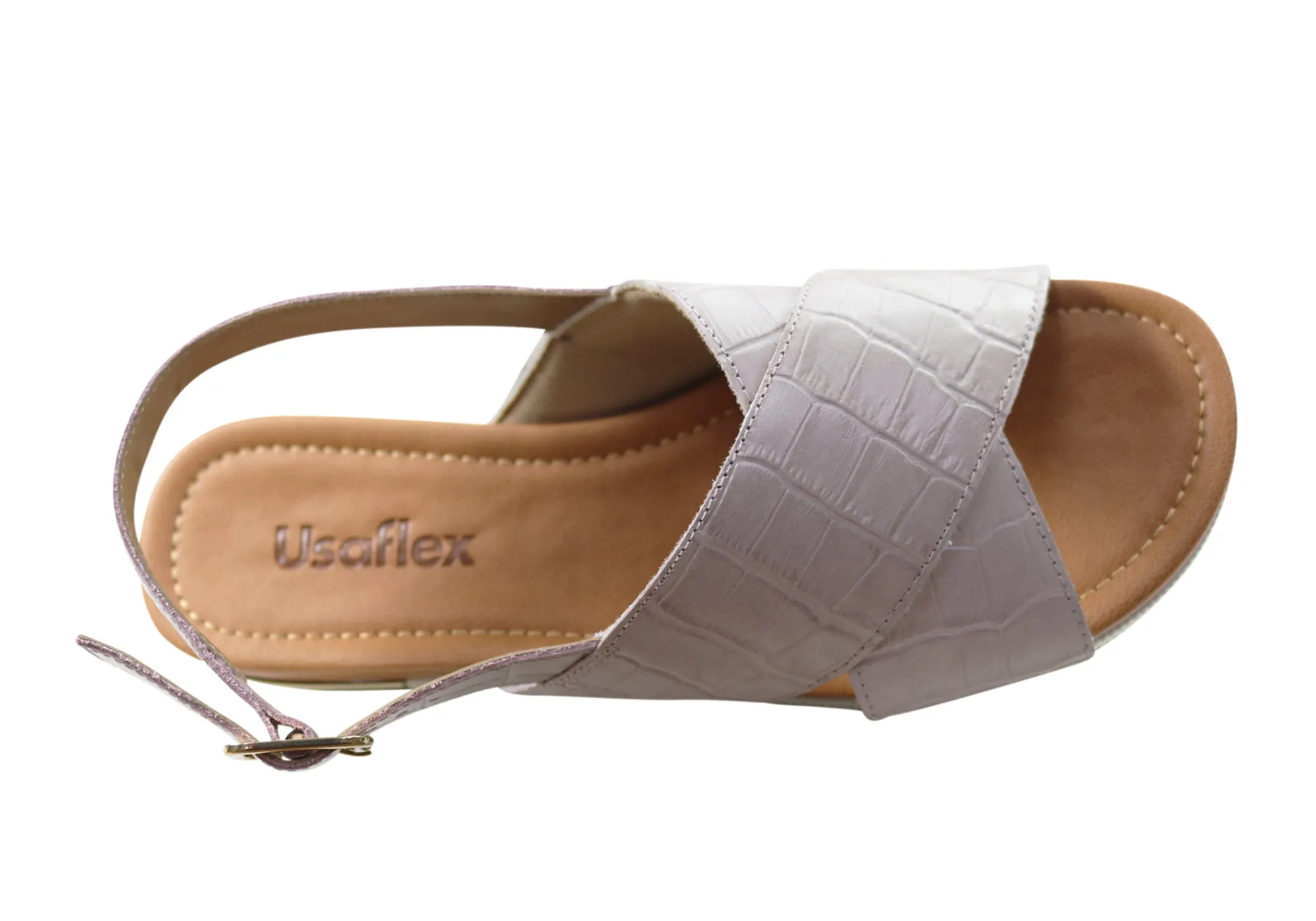 Usaflex Breeza Damen Bequeme Ledersandalen Hergestellt In Brasilien Usaflex Schuhe
